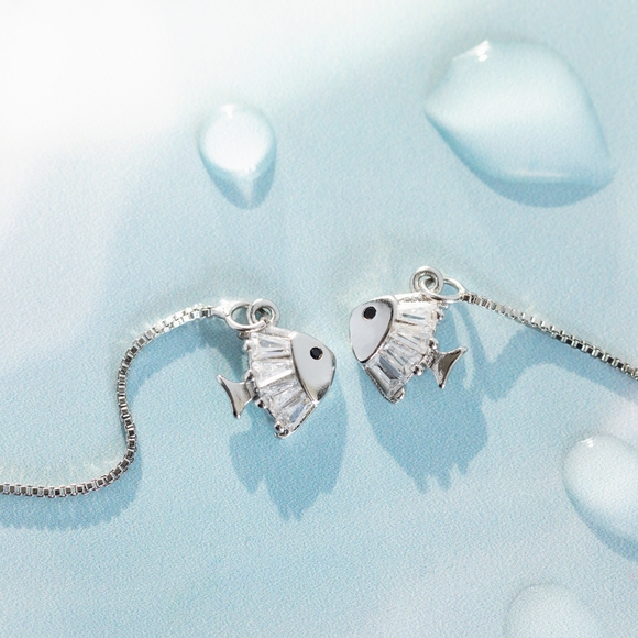 Swimming Fish Earrings - Only 3 left! - Picture 3 of 6